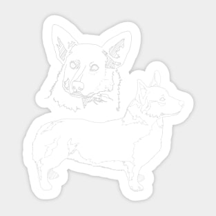 Corgi Sticker